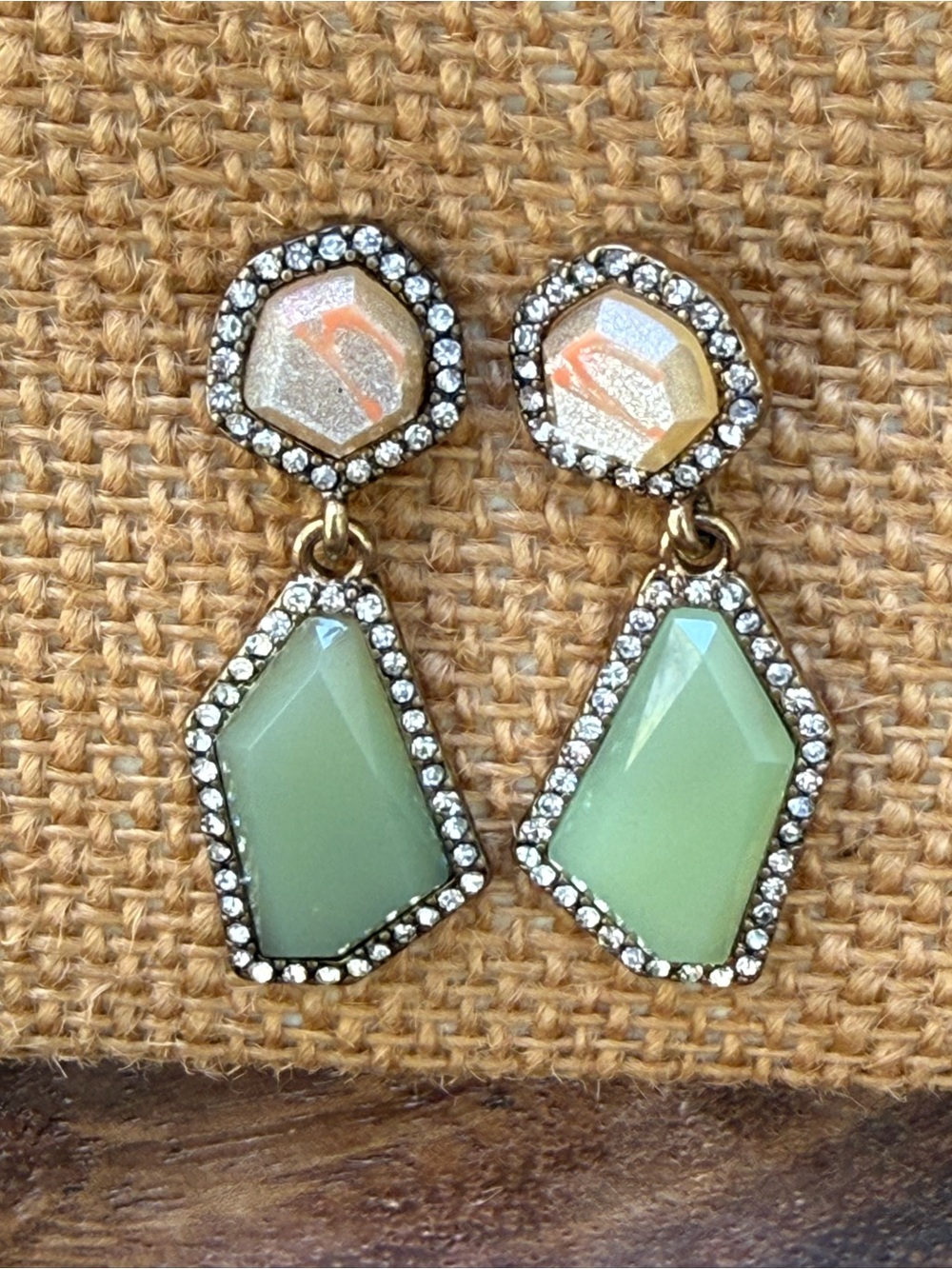 Trendy vintage statement Earrings with Rhinestone - Women's Jewelry